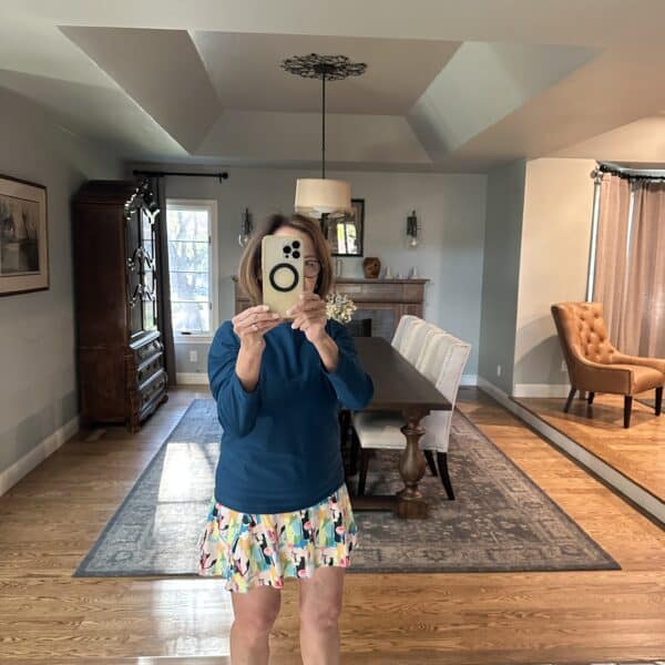 move long sleeve top racer blue mesh