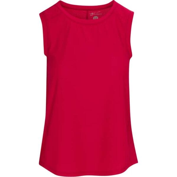 Cruise Scoop Neck Tank- Red Mesh