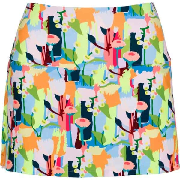 Play High Waist Skirt Brush Me A Bloom Print