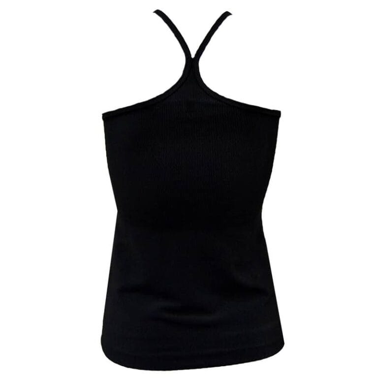 Skim T-Back Tank Black Rib - Image 3
