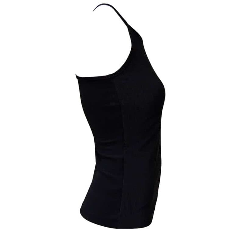 Skim T-Back Tank Black Rib - Image 2