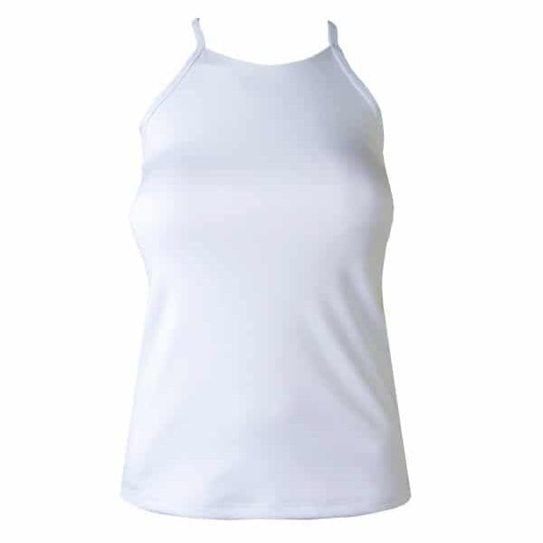 Skim T-Back Tank White