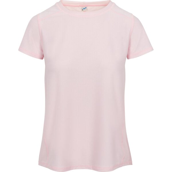 glide short sleeve top pink mesh