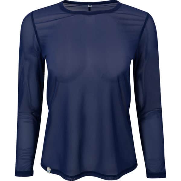 move long sleeve top navy mesh
