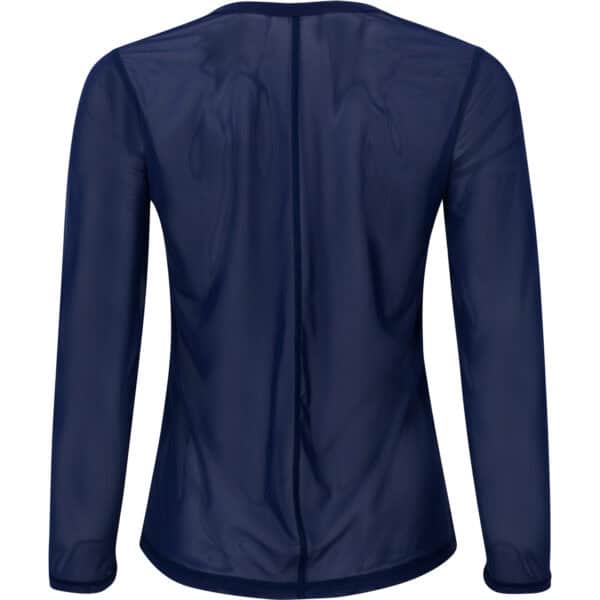 move long sleeve top navy mesh