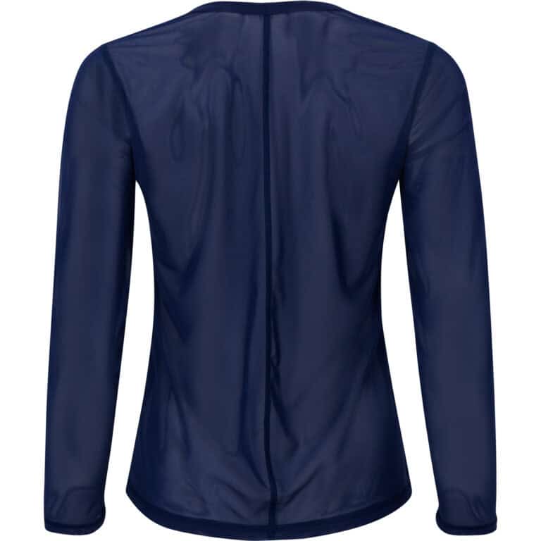 move long sleeve top navy mesh