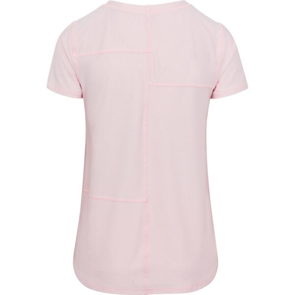 glide short sleeve top pink mesh